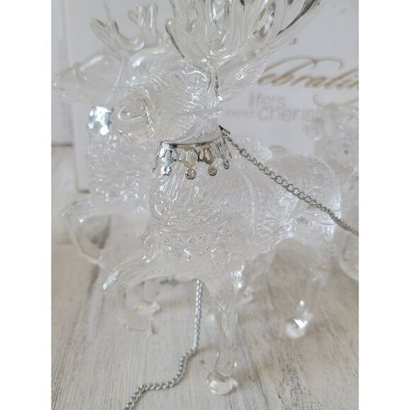 House of Lloyd Christmas Around the World acrylic crystal Xmas figure decor Rein - Picture 5 of 13